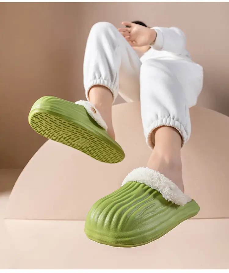 Couple's Cotton Slippers Autumn and Winter Indoor Comfortable Soft-soled Warm Home Korean-style Moon Shoes Outwear Mao Mao Shoes — feature 13