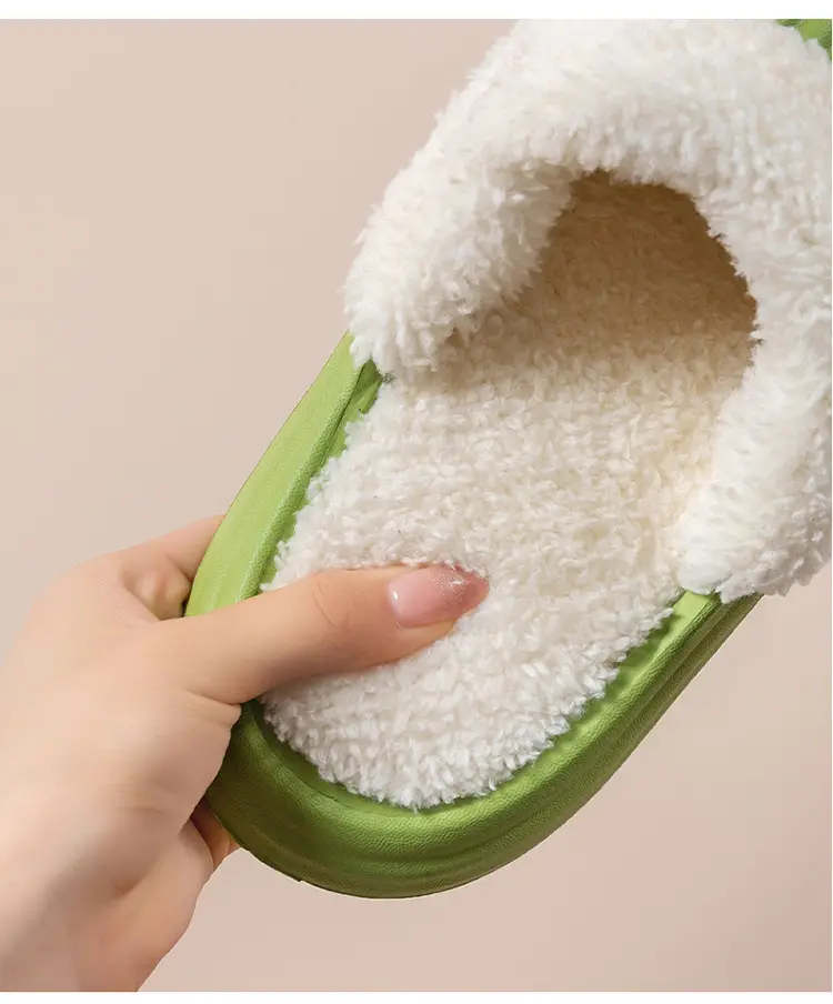 Couple's Cotton Slippers Autumn and Winter Indoor Comfortable Soft-soled Warm Home Korean-style Moon Shoes Outwear Mao Mao Shoes — feature 17
