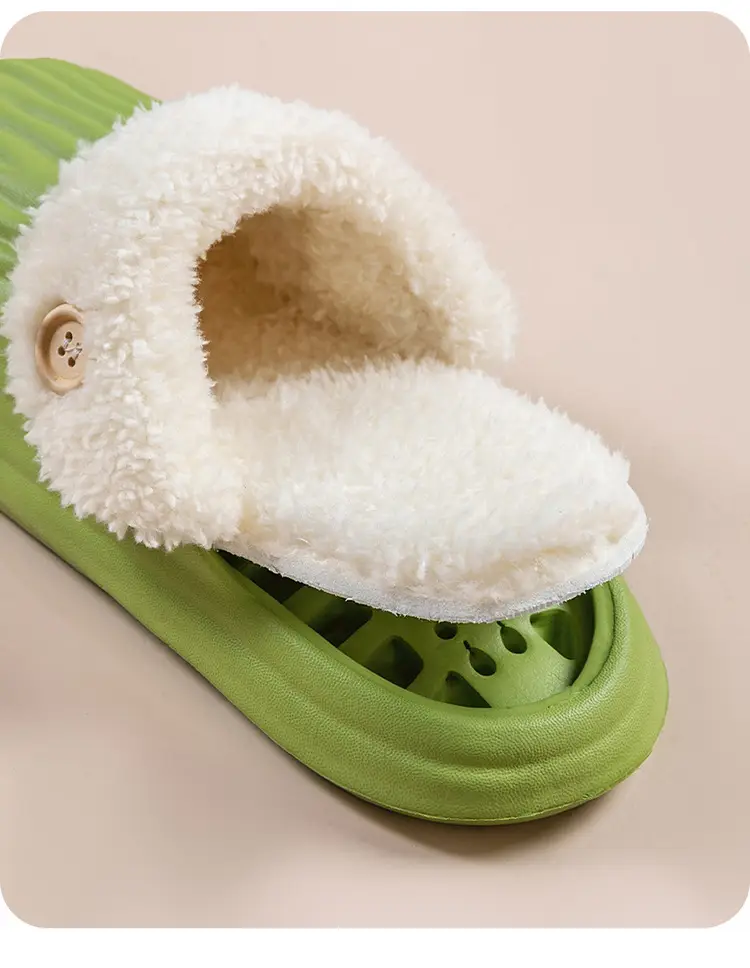 Couple's Cotton Slippers Autumn and Winter Indoor Comfortable Soft-soled Warm Home Korean-style Moon Shoes Outwear Mao Mao Shoes — feature 18