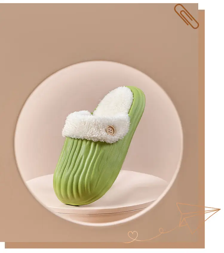 Couple's Cotton Slippers Autumn and Winter Indoor Comfortable Soft-soled Warm Home Korean-style Moon Shoes Outwear Mao Mao Shoes — feature 26