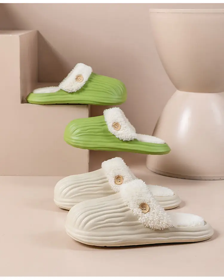 Couple's Cotton Slippers Autumn and Winter Indoor Comfortable Soft-soled Warm Home Korean-style Moon Shoes Outwear Mao Mao Shoes — feature 27