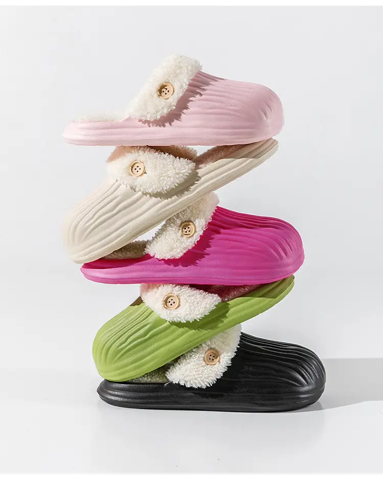 Couple's Cotton Slippers Autumn and Winter Indoor Comfortable Soft-soled Warm Home Korean-style Moon Shoes Outwear Mao Mao Shoes — feature 31