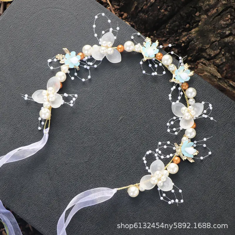 Children's Mori Style Fairy Hair Band with Flowers - Image 3