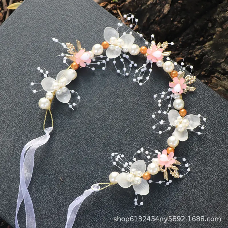 Children's Mori Style Fairy Hair Band with Flowers - Image 2