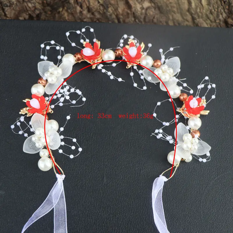 Children's Mori Style Fairy Hair Band with Flowers - Image 4
