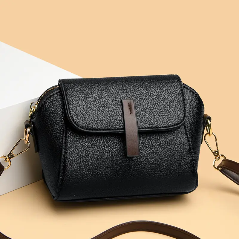 Black Leather Crossbody Bag for Women 2026 - Image 6