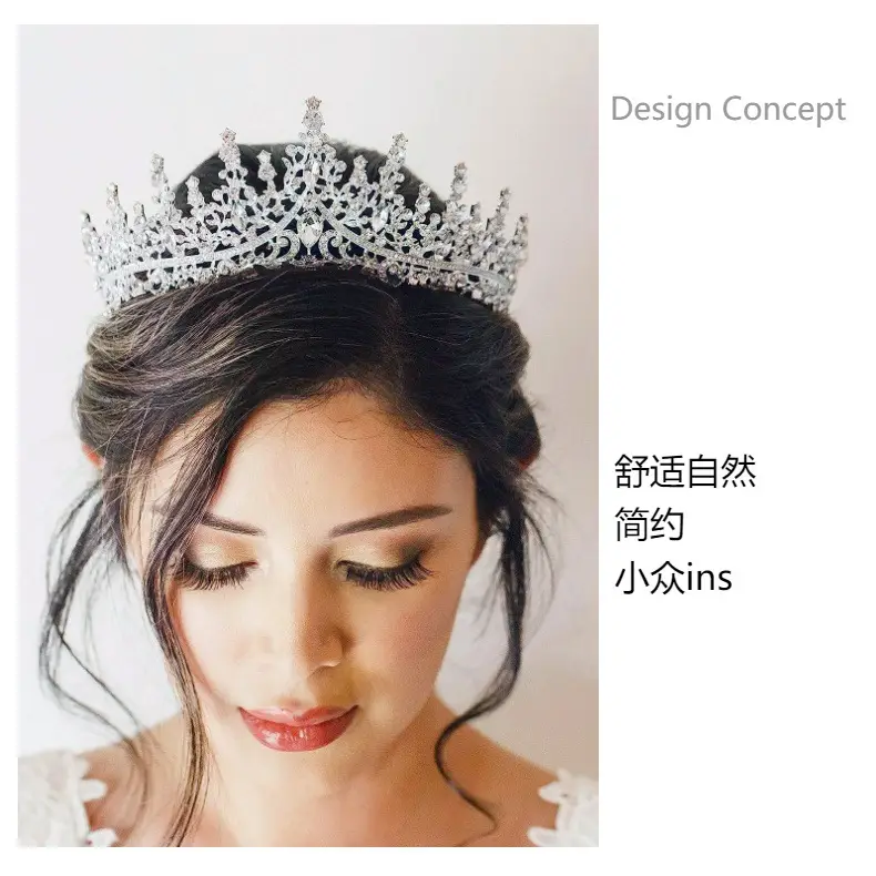 Elegant Crystal Bridal Crown Hairband for Women — feature 11