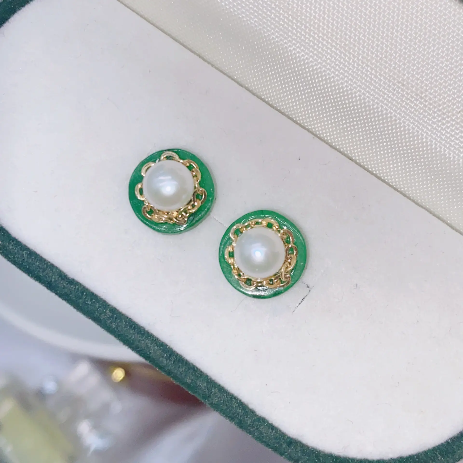 Natural Gray Pearl Earrings with Zircon & Multi Beads — feature 19