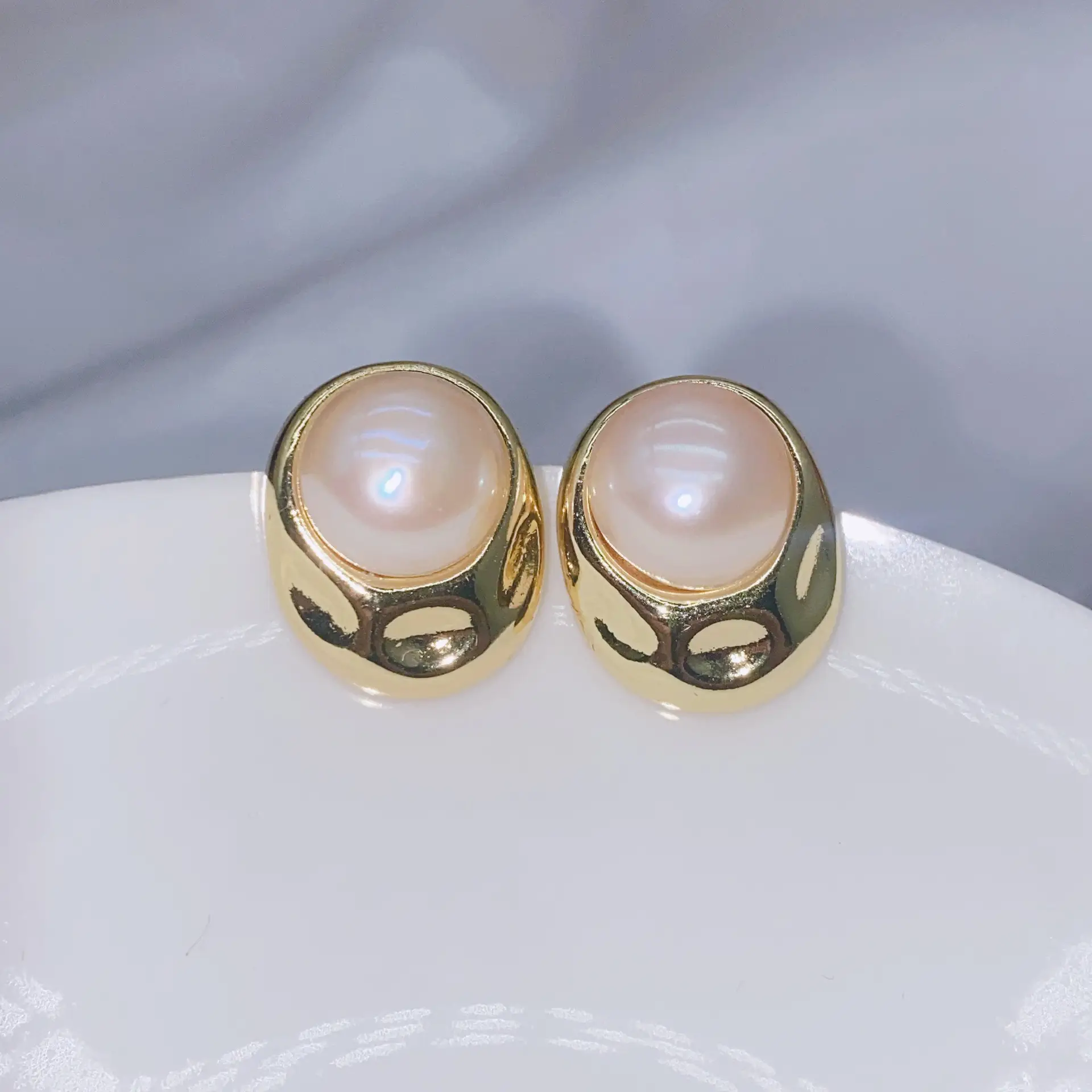 Natural Gray Pearl Earrings with Zircon & Multi Beads — feature 28