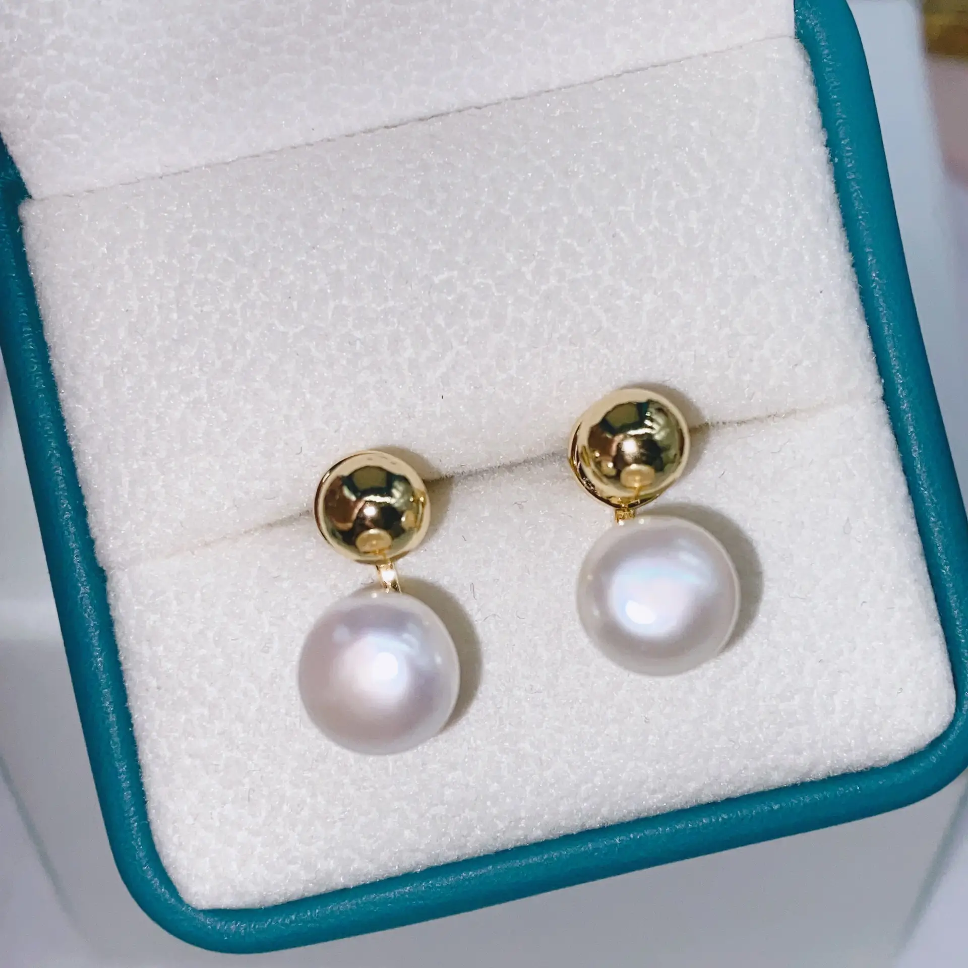 Natural Gray Pearl Earrings with Zircon & Multi Beads — feature 37