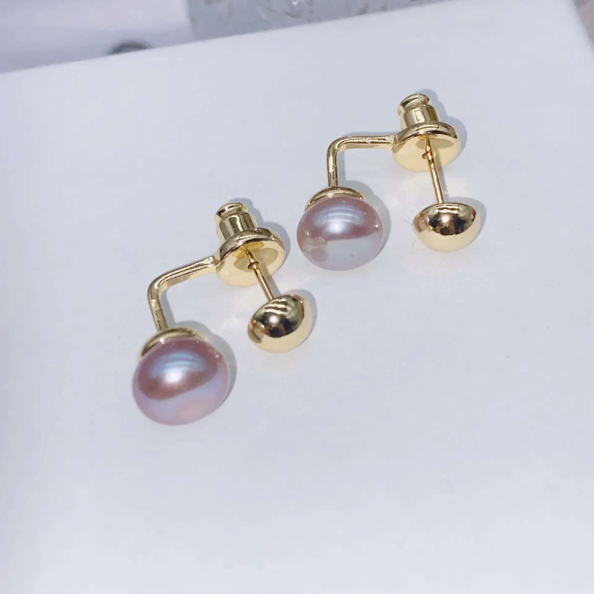 Natural Gray Pearl Earrings with Zircon & Multi Beads — feature 39