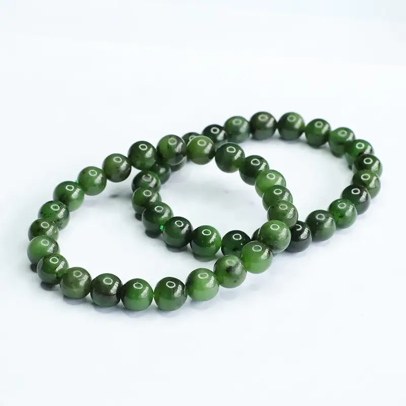 Green Jadeite Bracelet for Women Russian Material - Image 5