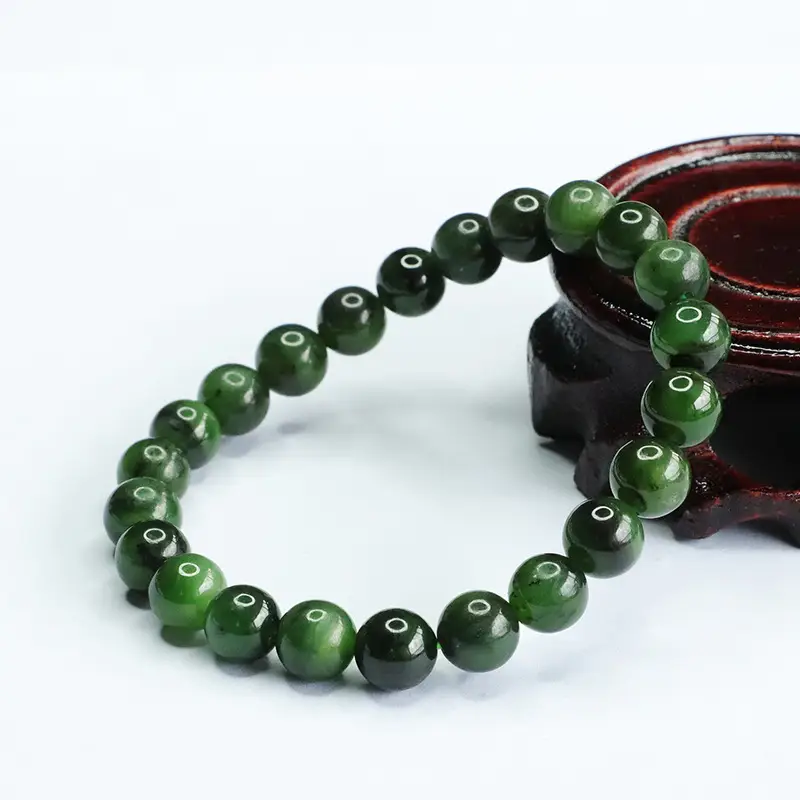 Green Jadeite Bracelet for Women Russian Material — feature 3