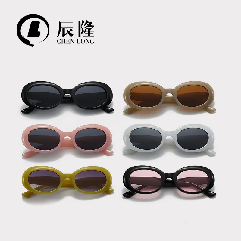 Women Anti-UV Round Sunglasses Korean Style - Image 8