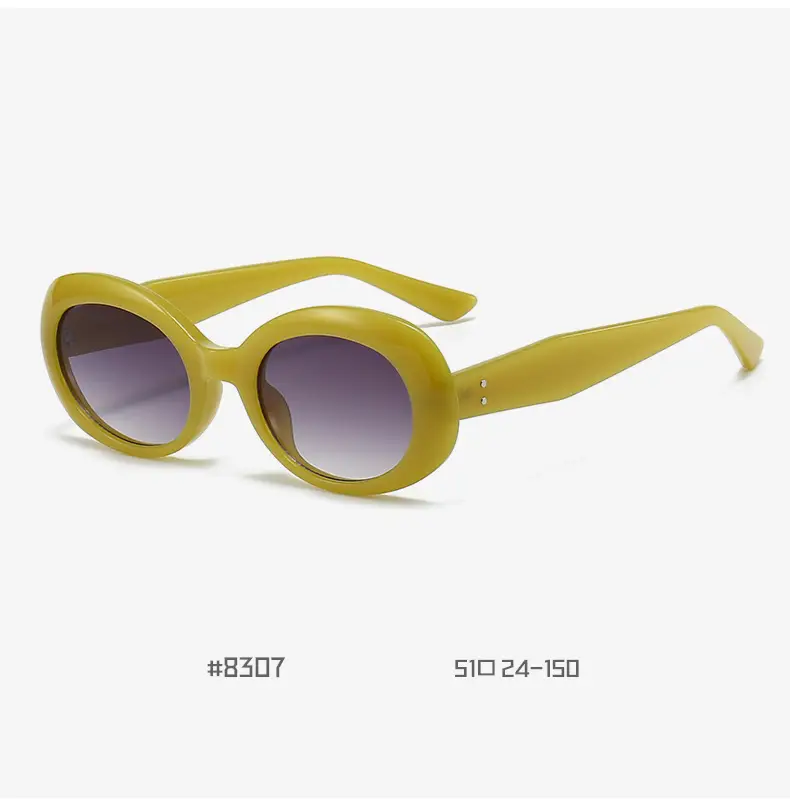 Women Anti-UV Round Sunglasses Korean Style — feature 12
