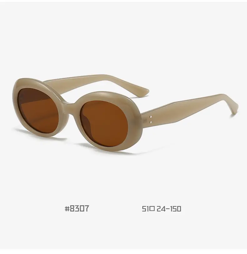 Women Anti-UV Round Sunglasses Korean Style — feature 14