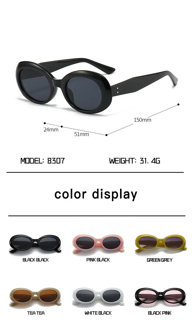 Women Anti-UV Round Sunglasses Korean Style — feature 4