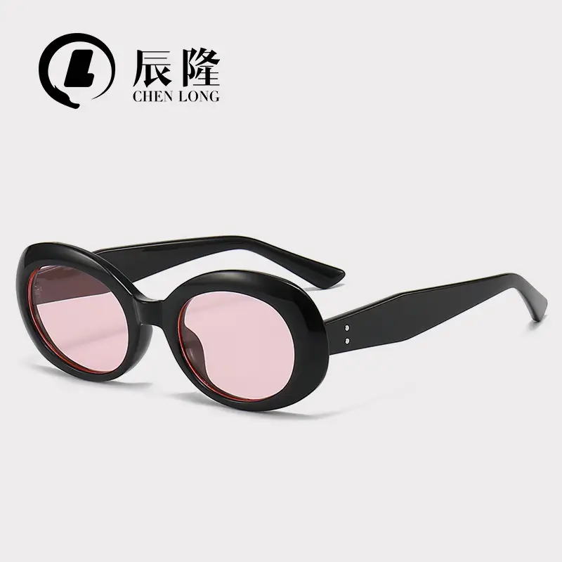 Women Anti-UV Round Sunglasses Korean Style - Image 6