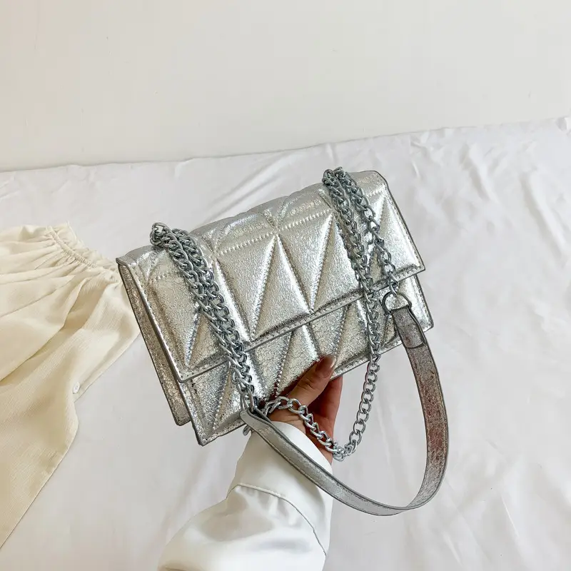 Korean Style Lattice Crossbody Bag Women 2026