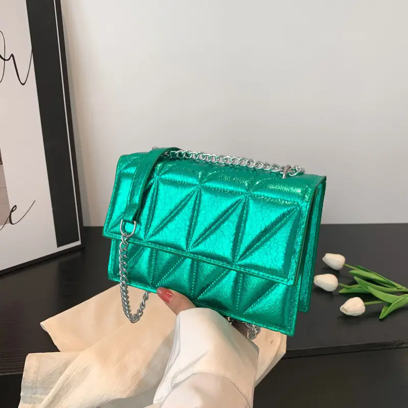 Korean Style Lattice Crossbody Bag Women 2026