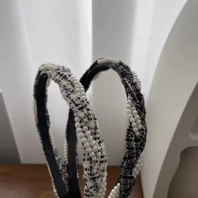 Korean Style Pearl Braided Hair Band for Women — feature 7