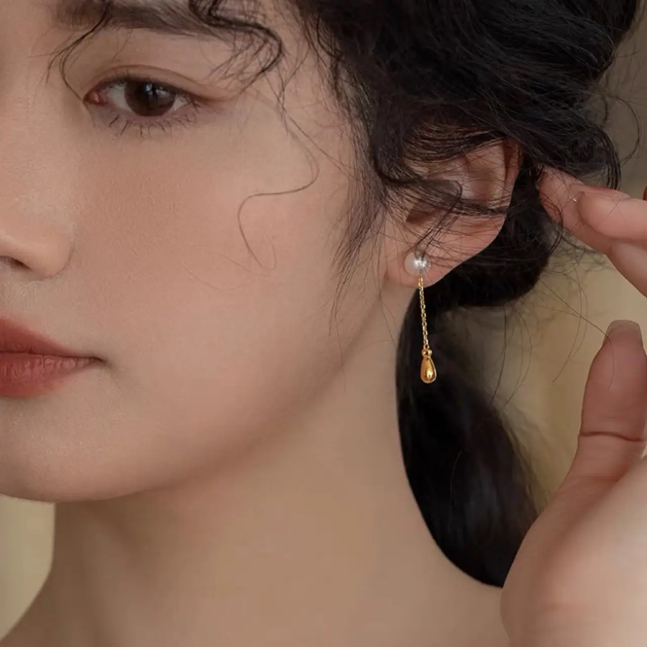 925 Silver Pearl Drop Earrings for Women