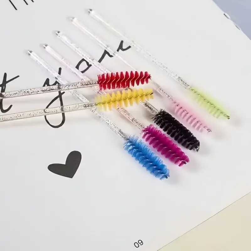 Crystal Spiral Eyelash Comb with Blue Glitter Red Wrap - Image 26