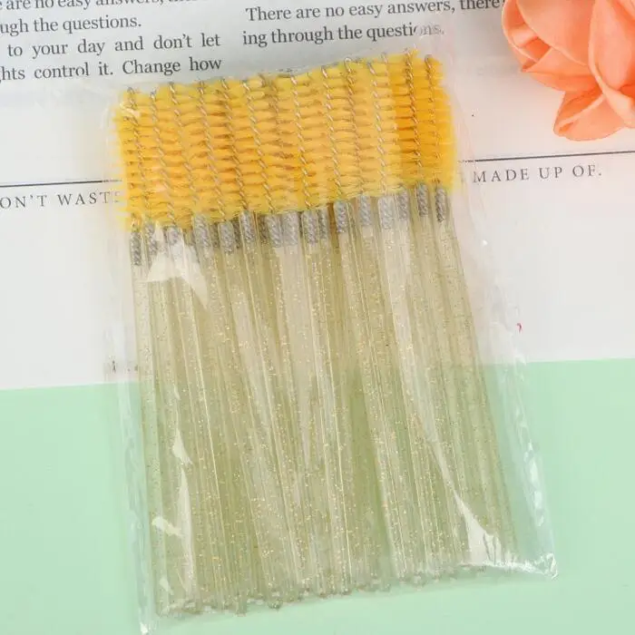 Crystal Spiral Eyelash Comb with Blue Glitter Red Wrap - Image 11