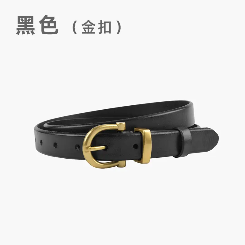 Black (gold buckle)