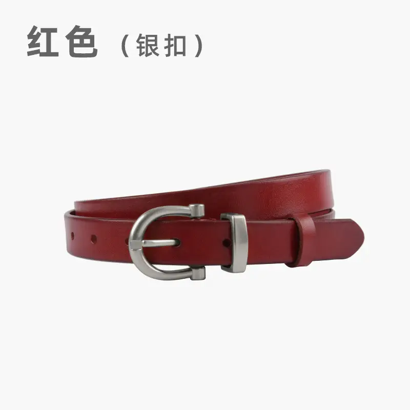 Red (silver buckle)