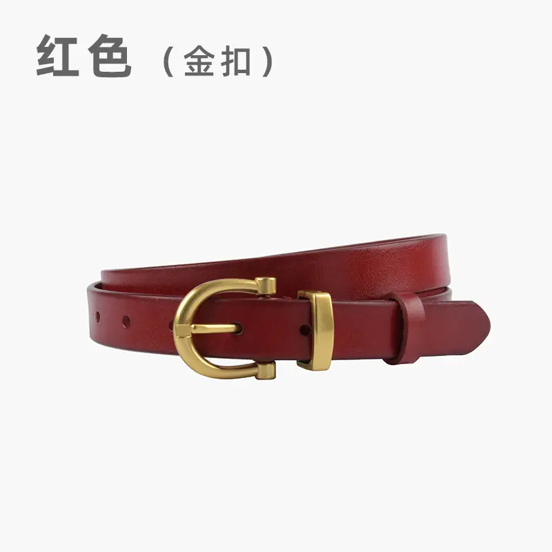 Red (gold buckle)