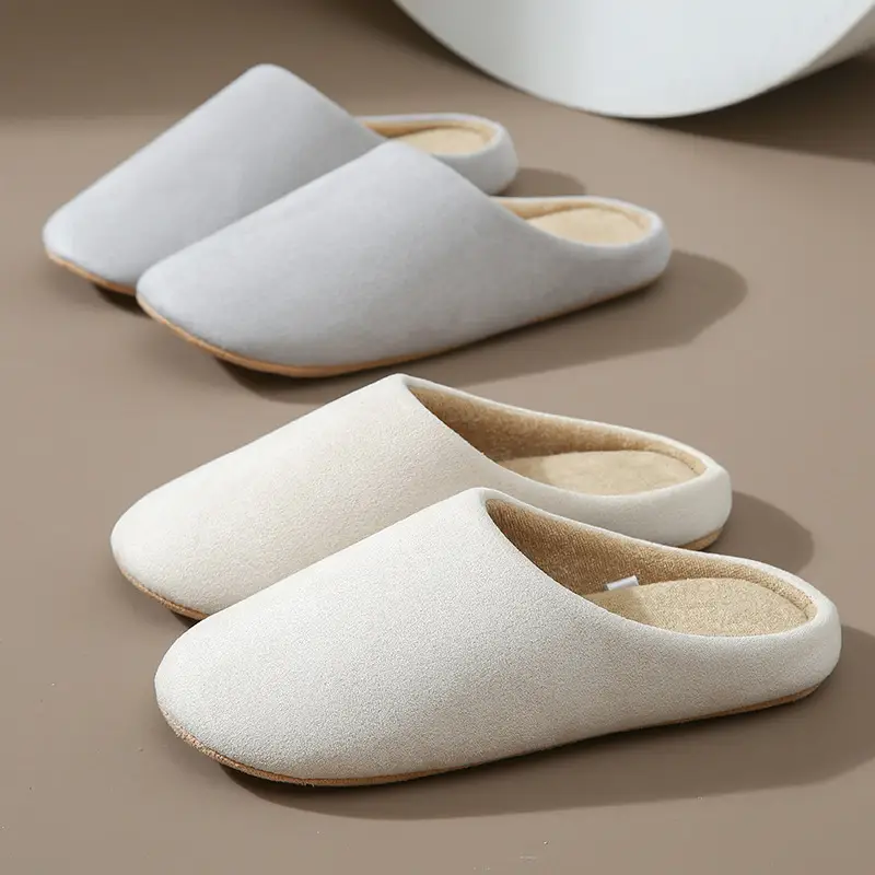 Four Seasons Home Indoor Men's and Women's Couple Cotton Slippers Quiet Breathable Soft Bottom Spring and Summer Non-slip Japanese and Korean Wood Flooring Winter - Image 6