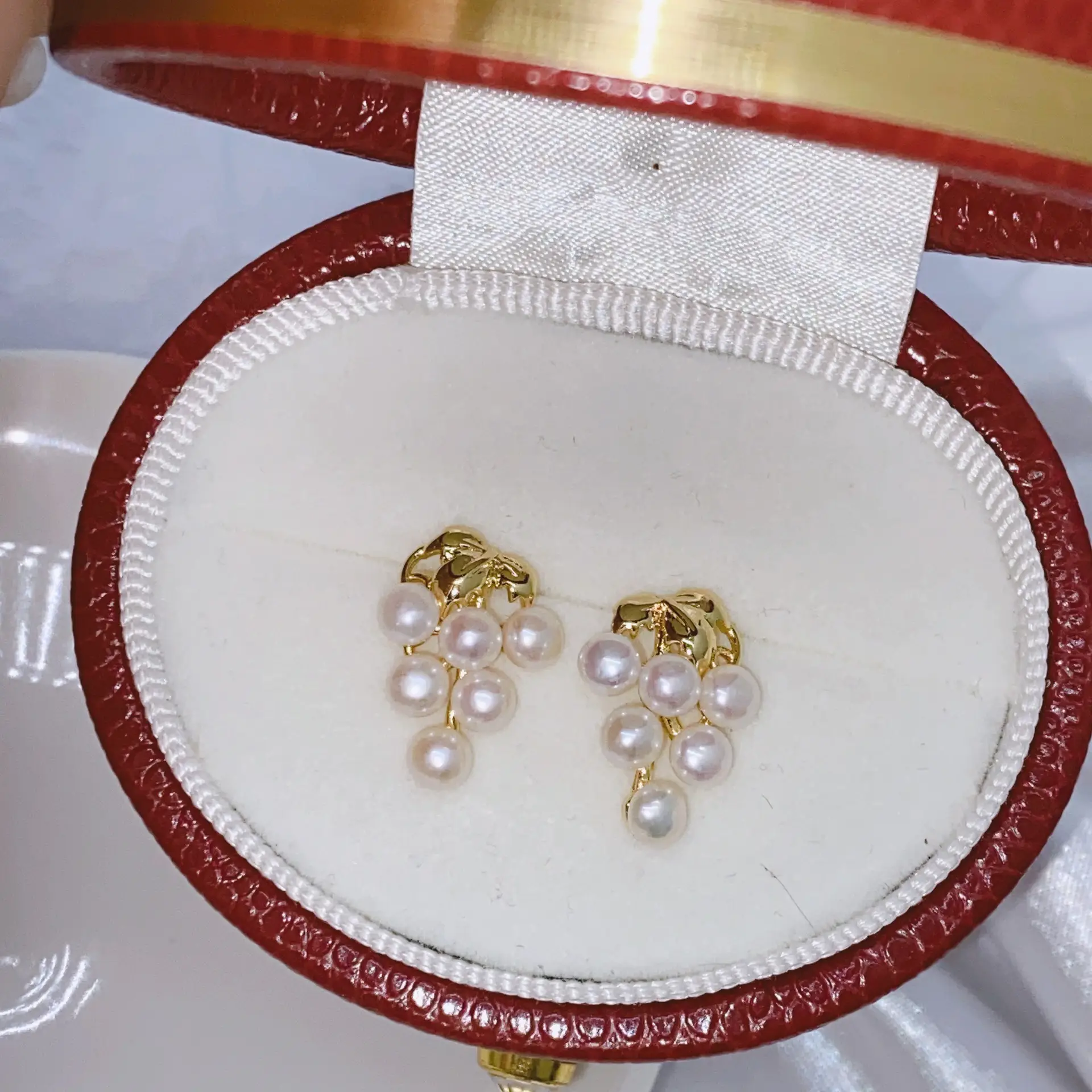 Blue Pearl Earrings with Silver Needle Studs - Image 14