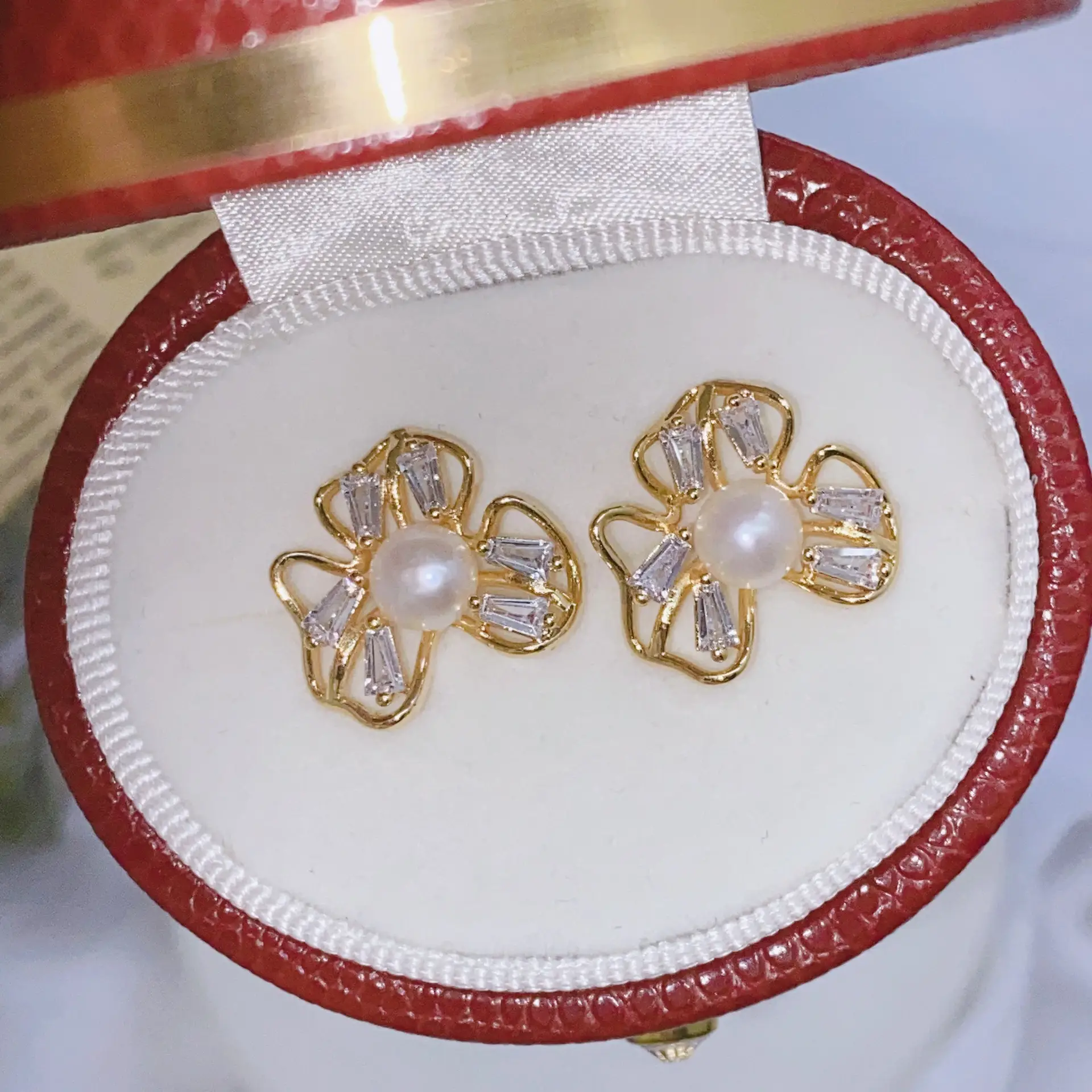 Blue Pearl Earrings with Silver Needle Studs — feature 16