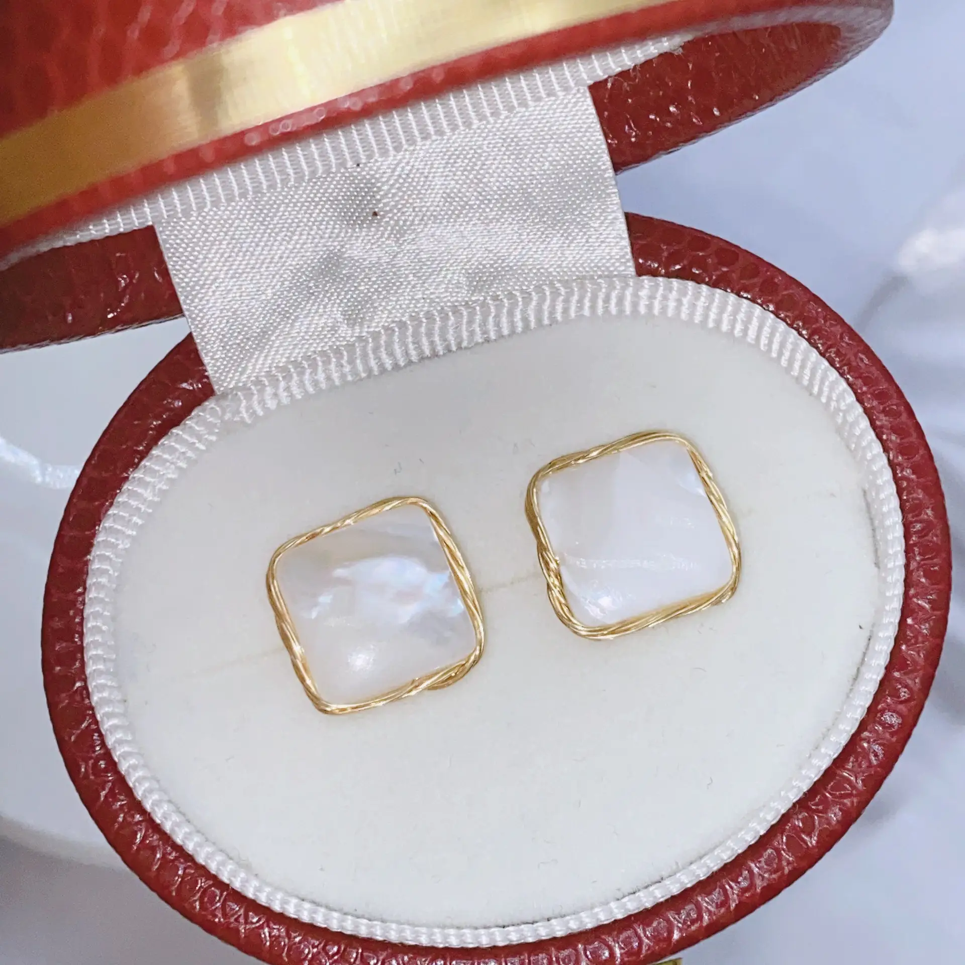 Blue Pearl Earrings with Silver Needle Studs — feature 18