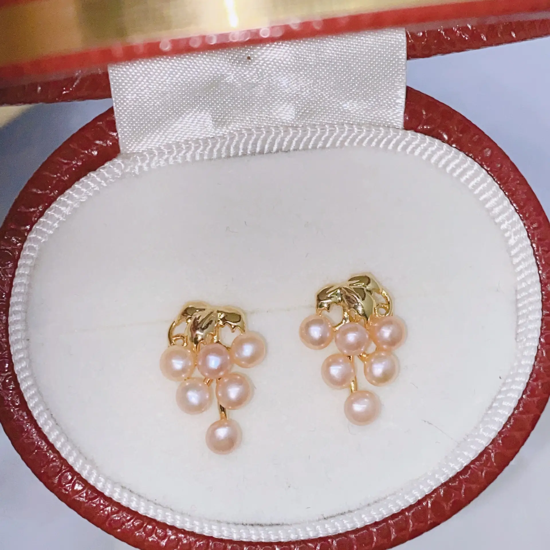 Blue Pearl Earrings with Silver Needle Studs - Image 15