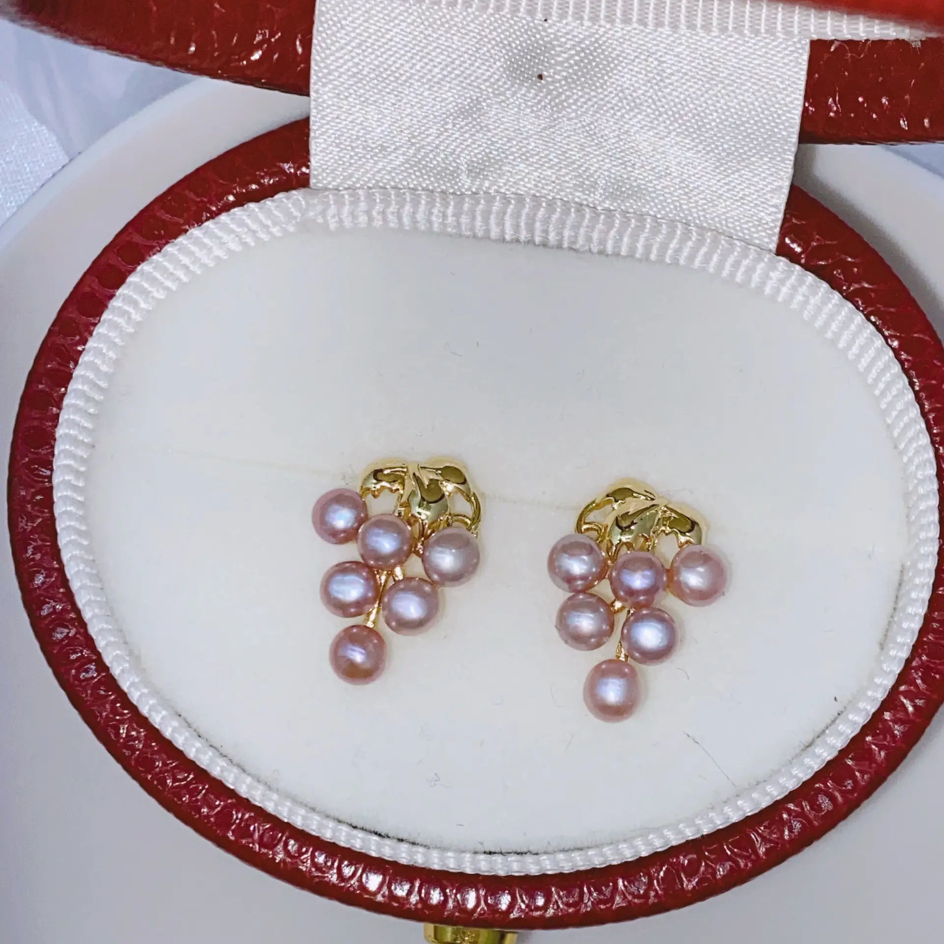 Blue Pearl Earrings with Silver Needle Studs - Image 16