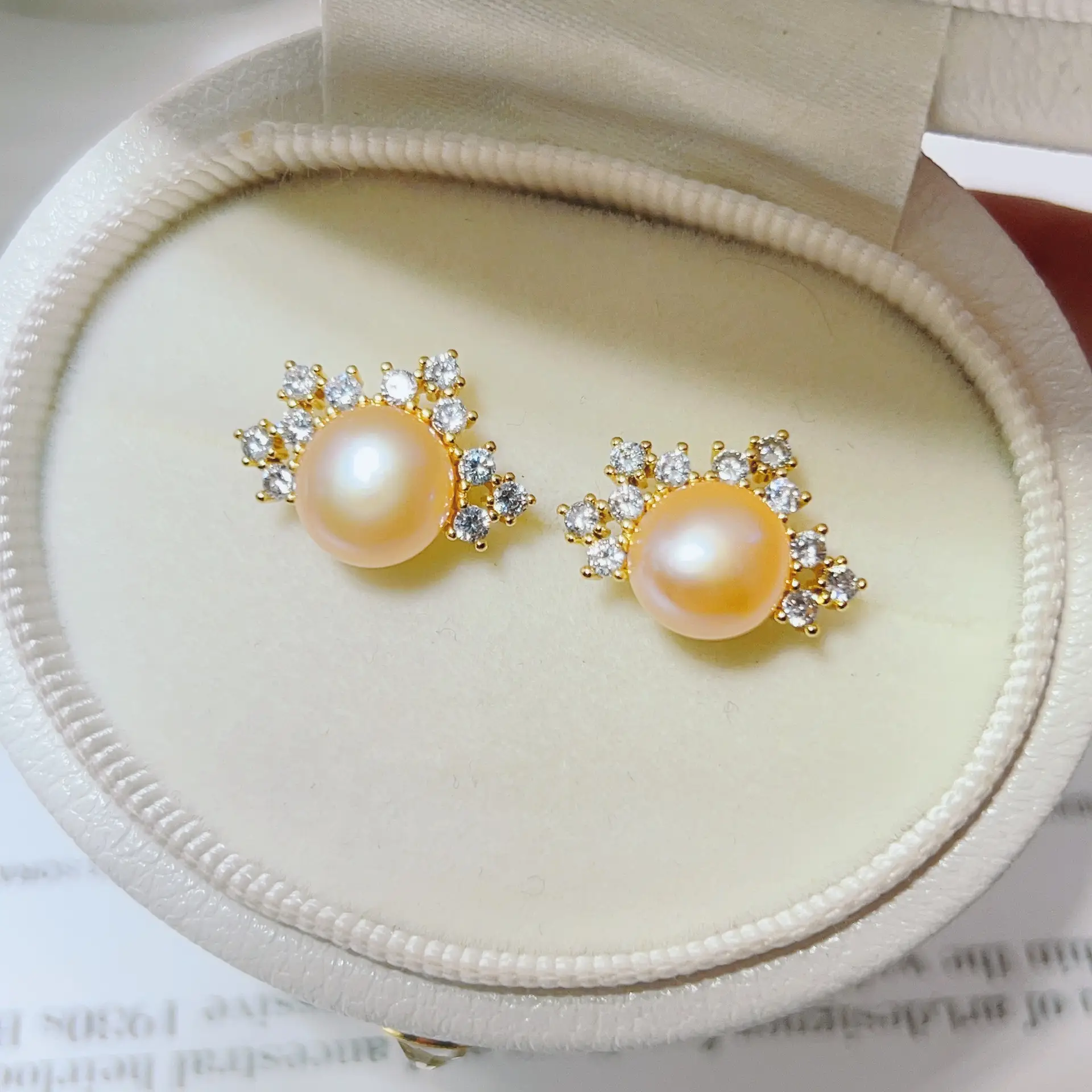 Blue Pearl Earrings with Silver Needle Studs - Image 18