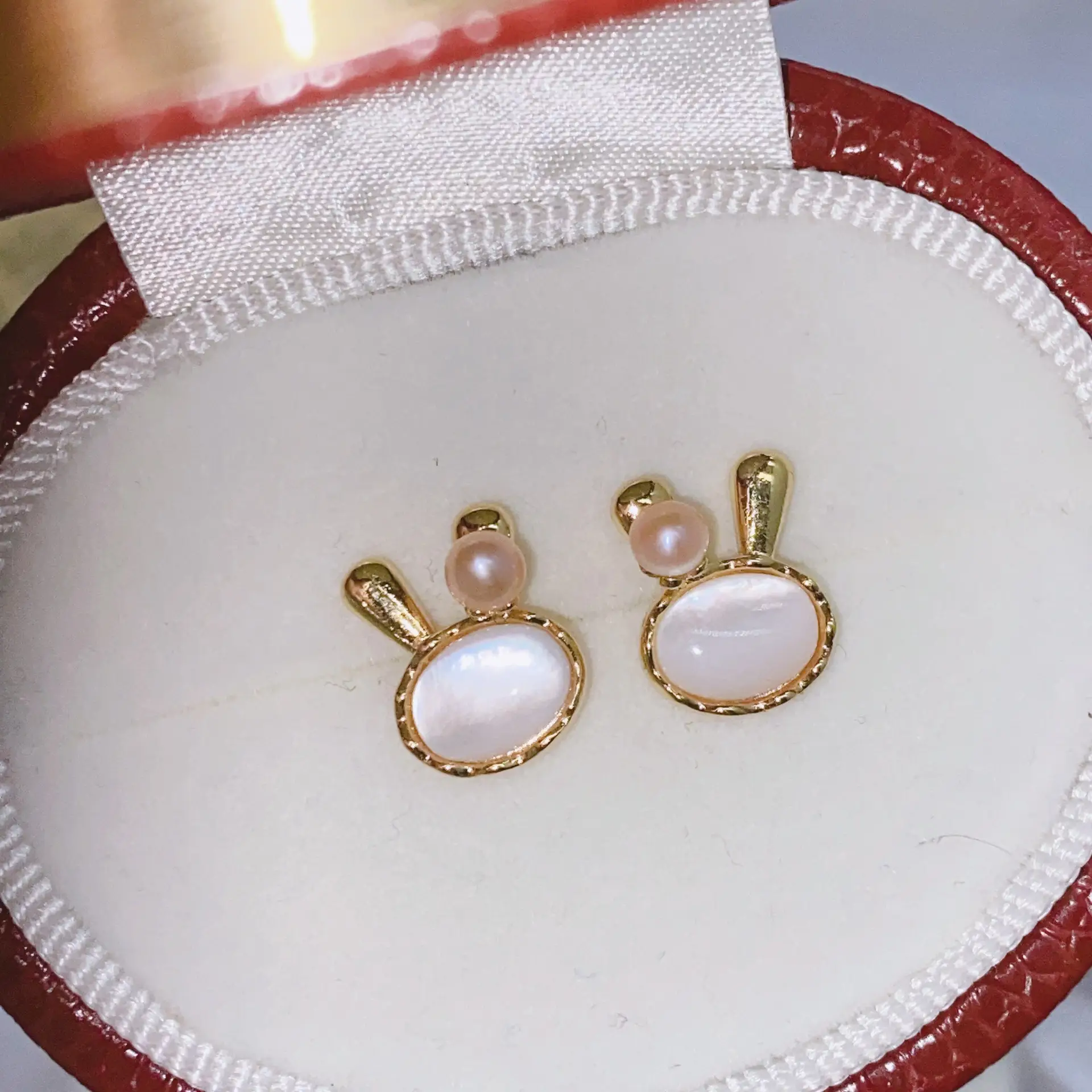 Blue Pearl Earrings with Silver Needle Studs - Image 23