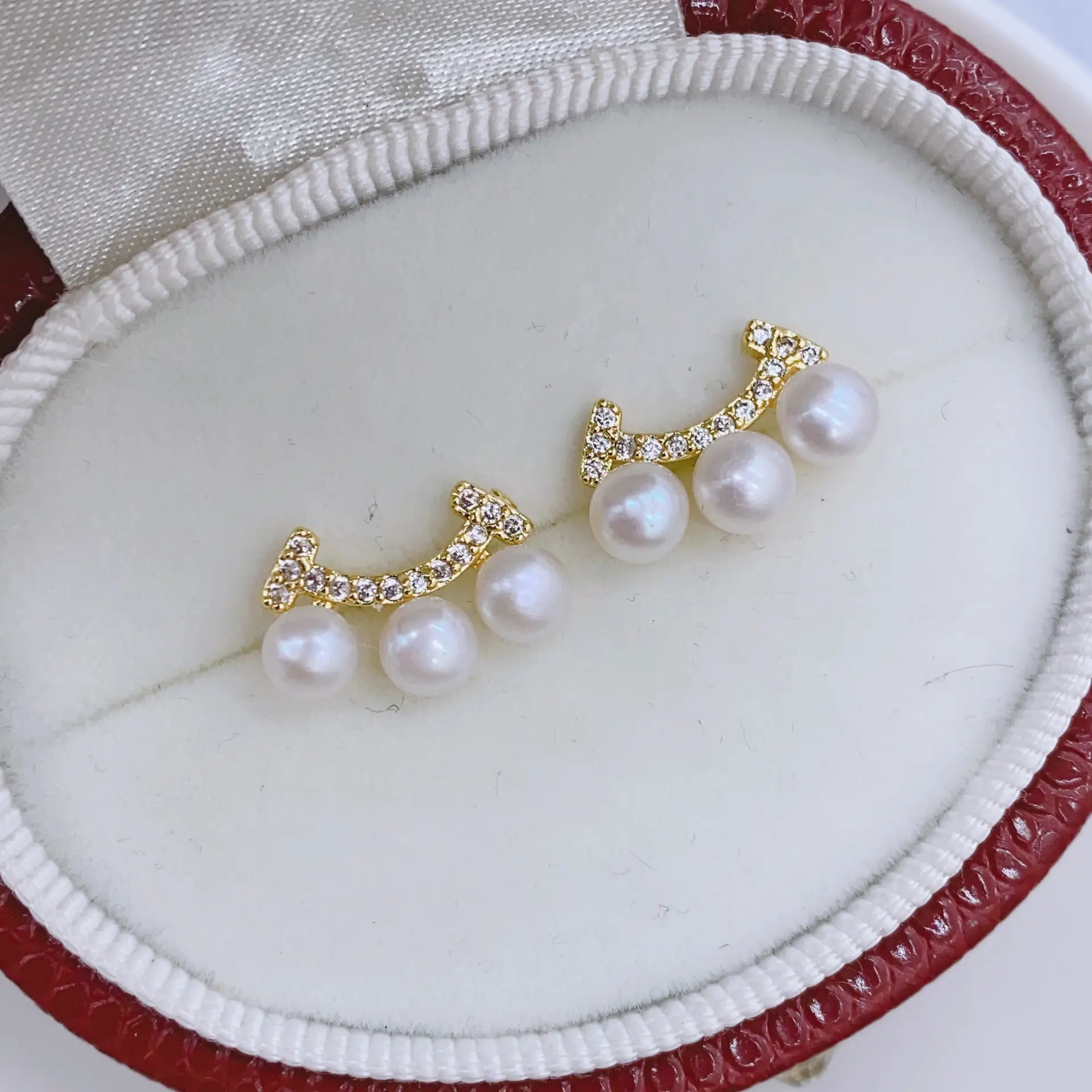 Blue Pearl Earrings with Silver Needle Studs - Image 26