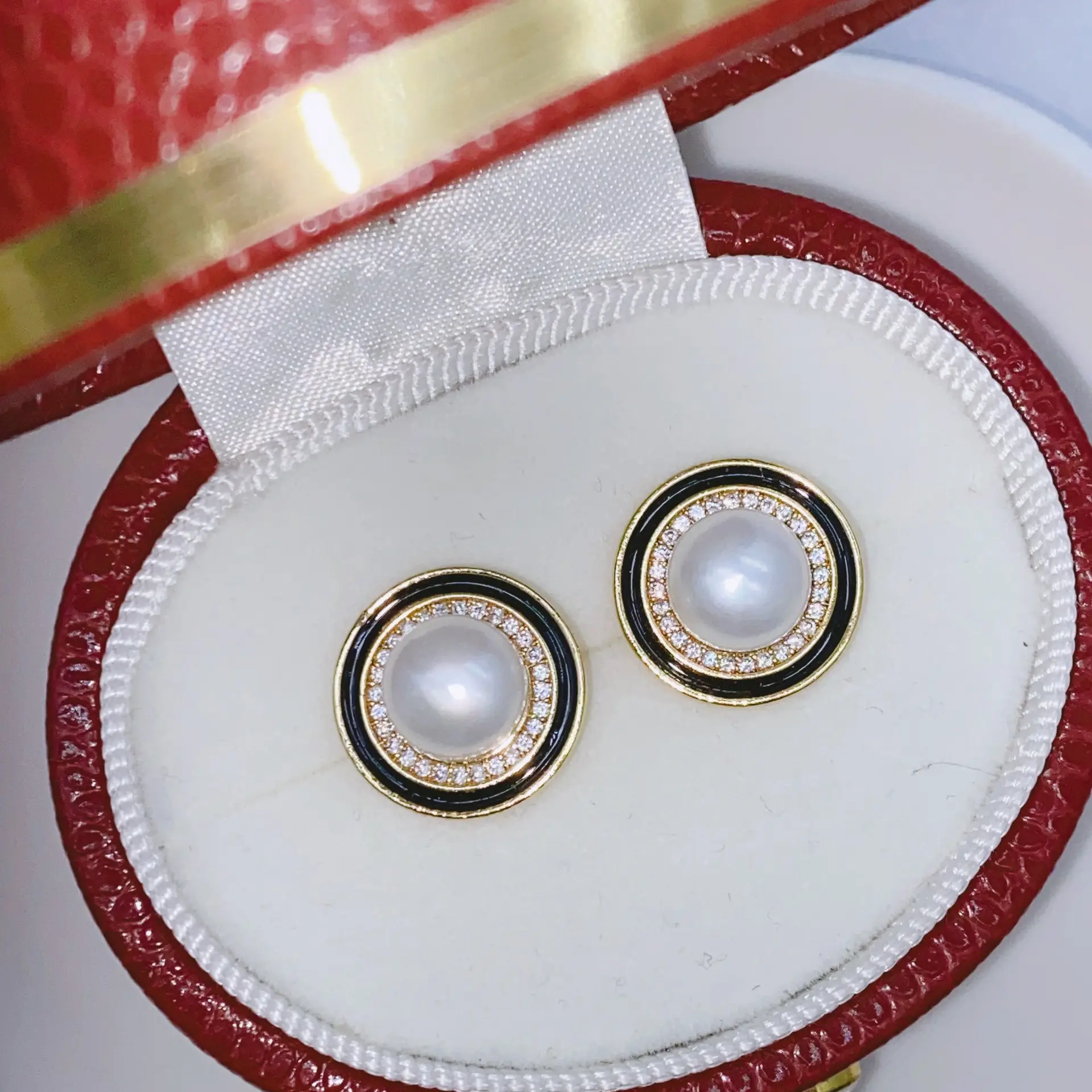 Blue Pearl Earrings with Silver Needle Studs - Image 28