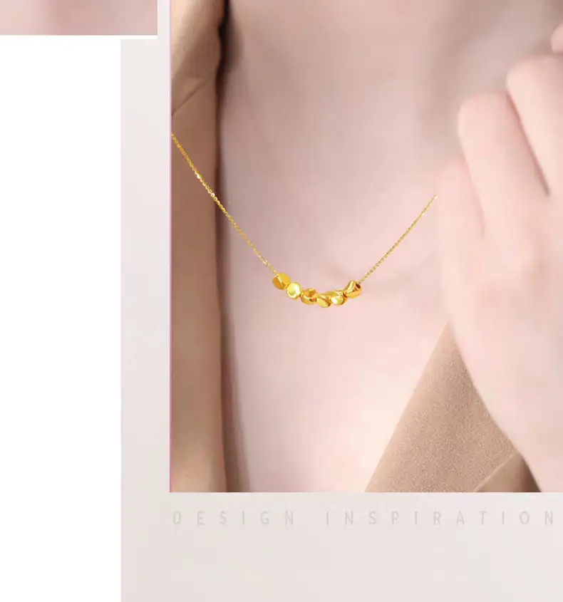 999 Gold Twist Bead Necklace for Women — feature 11