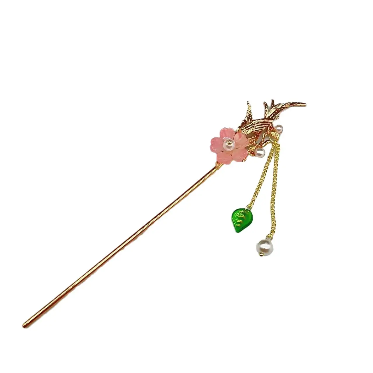 Antique Star Hanfu Hairpin with Pearl Drop - Image 188