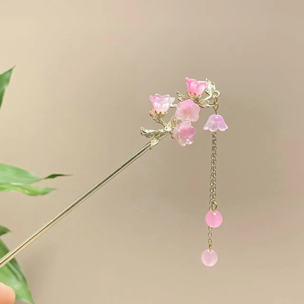 Antique Star Hanfu Hairpin with Pearl Drop — feature 13