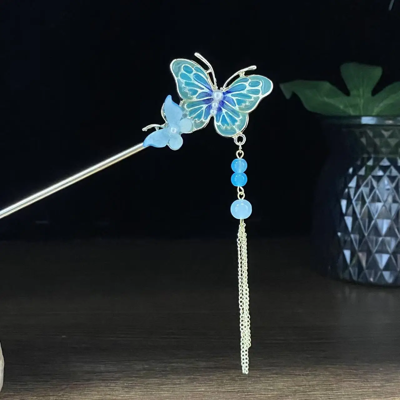 Antique Star Hanfu Hairpin with Pearl Drop - Image 100