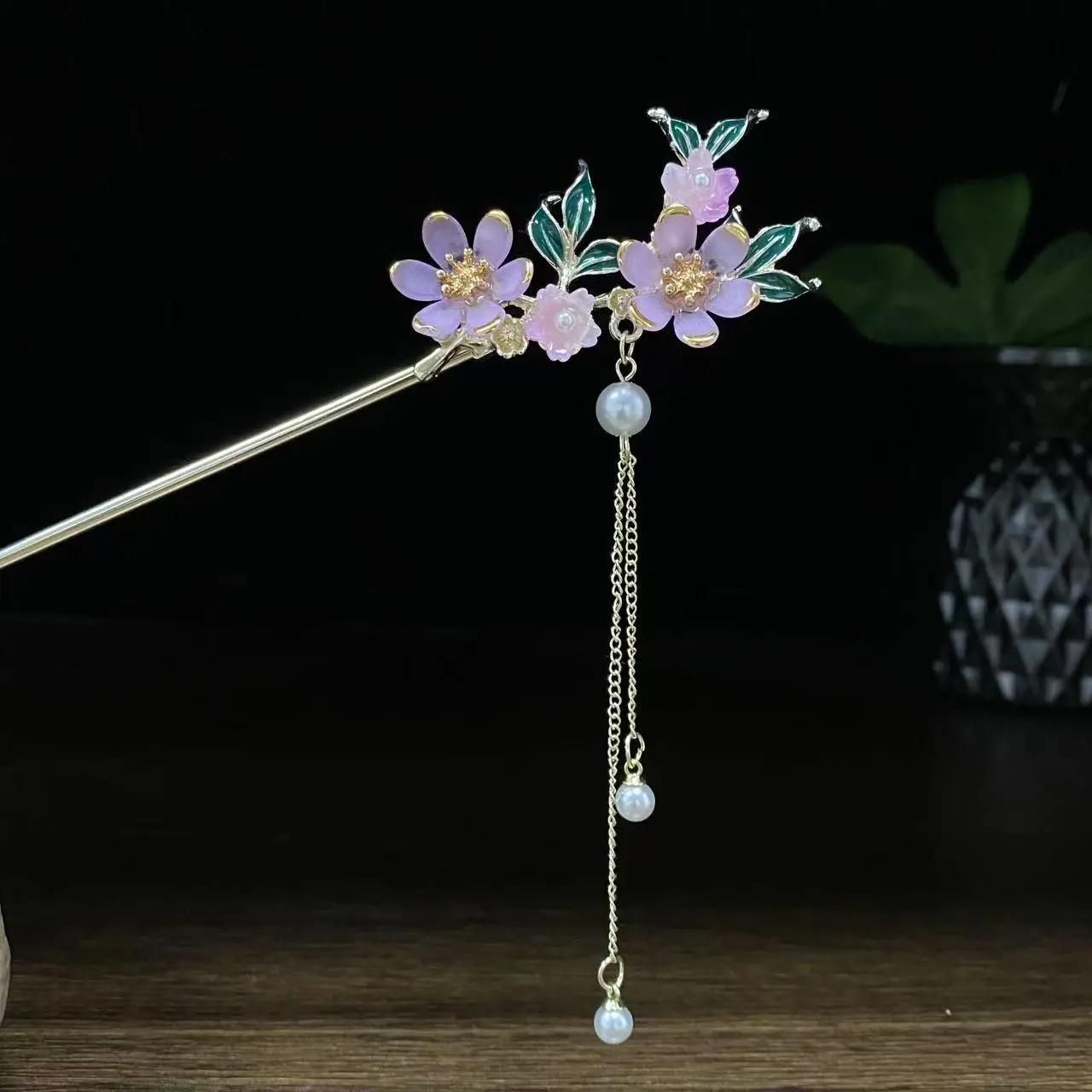 Antique Star Hanfu Hairpin with Pearl Drop - Image 105