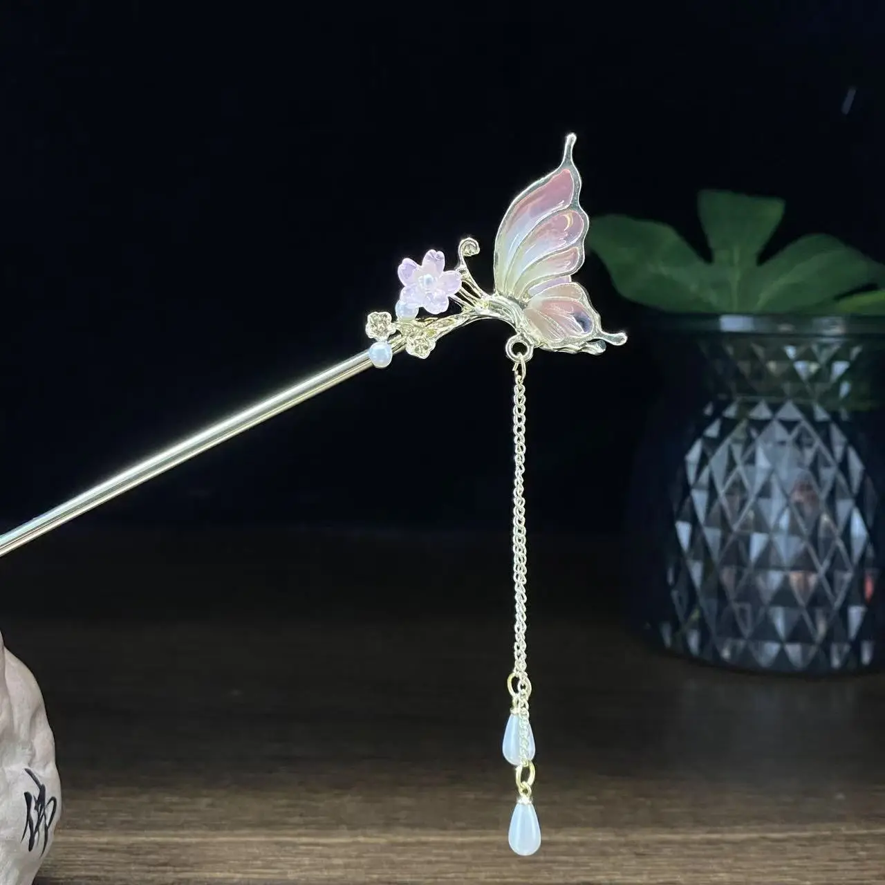 Antique Star Hanfu Hairpin with Pearl Drop - Image 108