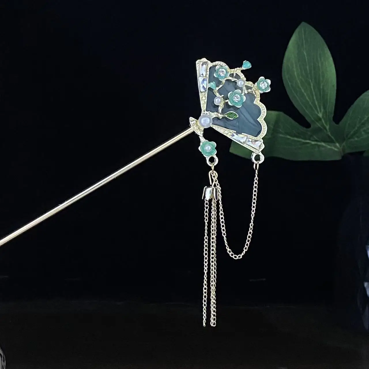 Antique Star Hanfu Hairpin with Pearl Drop - Image 111