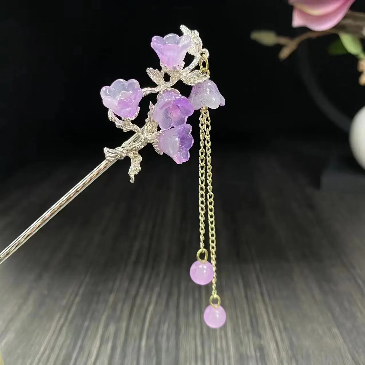 Antique Star Hanfu Hairpin with Pearl Drop - Image 113