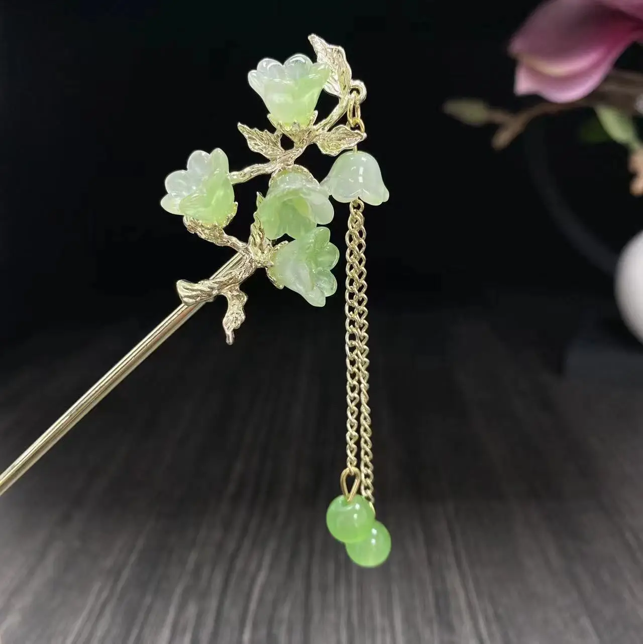 Antique Star Hanfu Hairpin with Pearl Drop - Image 115